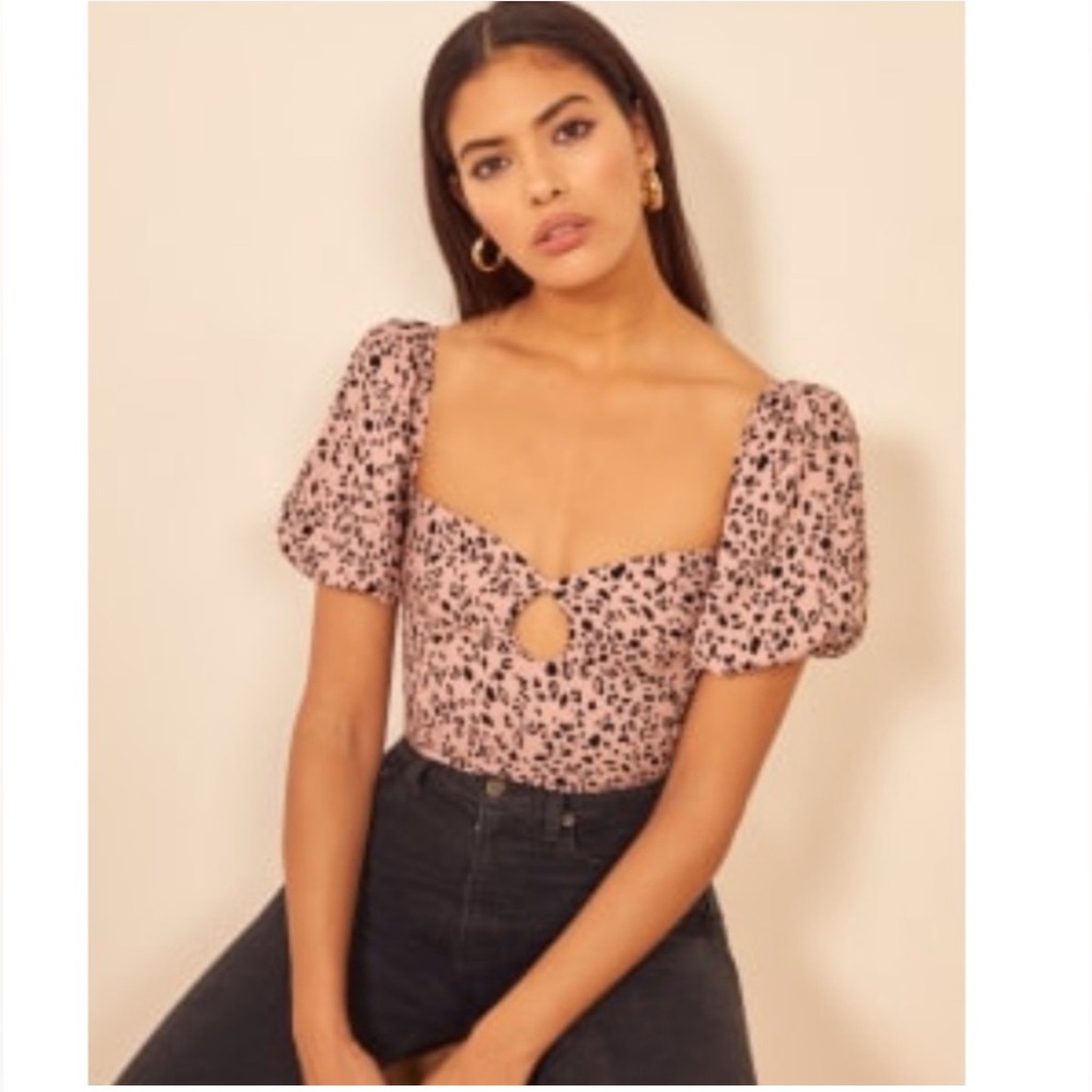 Reformation Mallow Top in Pink Panther